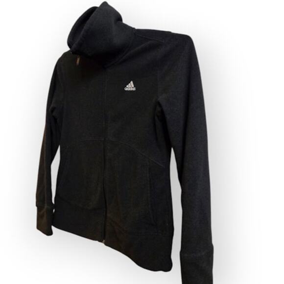 Adidas Golf Women’s Small Black Full Zip Jacket Polyester Activewear - Picture 4 of 9